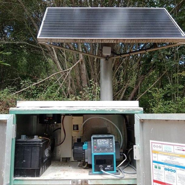 La robustesse de la pompe QDOS CWT, atout indispensable pour la désinfection d’une eau de source en réseau